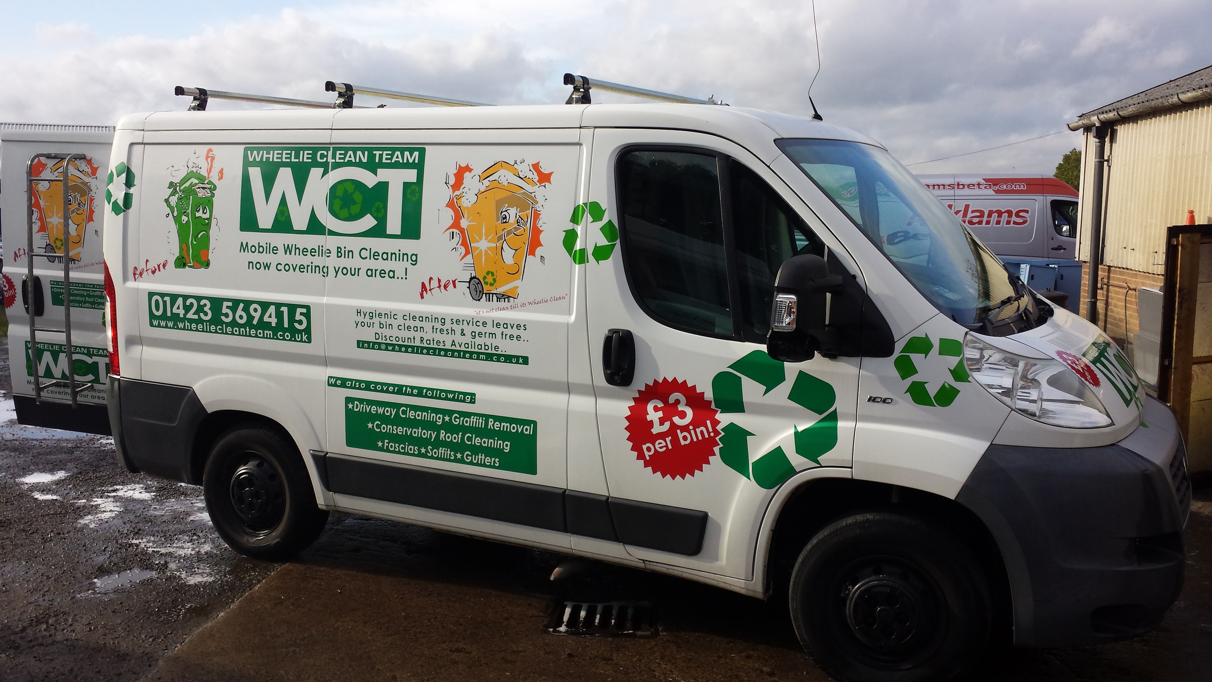 wheelie bin cleaning van for sale uk